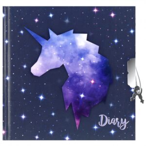 Diary 13,5X13,5Cm Unicorn Galaxy