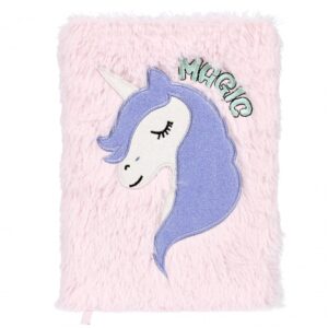 PLUSH NOTEBOOK A5 PASTEL UNICORN