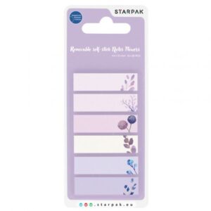 REMOVABLE SELF-STICK NOTES 44X12MM, 6X20SH,