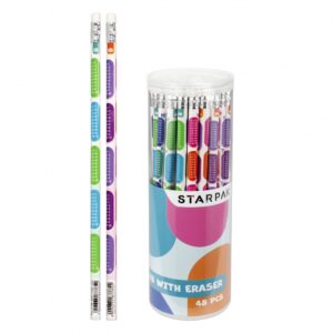 PENCIL WITH ERASER HB 48 PCS, MULTIPLICATION TABLE