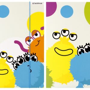 A4 Monster Starpak 512117 Folder with rubber