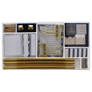 OFFICE SET: CLASSIC PENCILS 3 PCS, PAPER CLIPS 10 PCS 28MM AND MORE