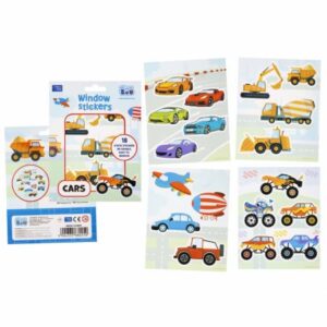 WINDOW STICKER 16X21CM, 4 SH, AUTKA/CARS