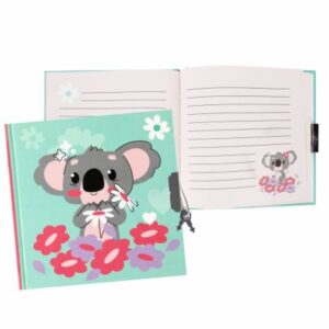 DIARY WITH LOCK 13,5X13,5CM KOALA
