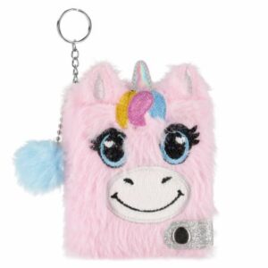 PLUSH KECHAIN NOTEBOOK UNICORN
