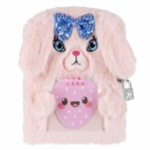 PLUSH DIARY WITH LOCK RABBIT A5