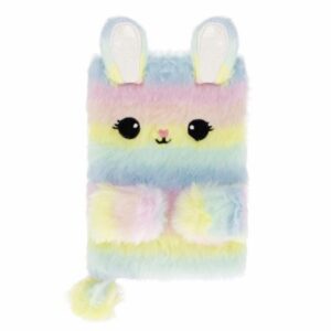 PLUSH NOTEBOOK RABBIT PASTEL