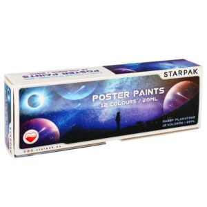 POSTER PAINTS 12 COL. 20ML SPACE