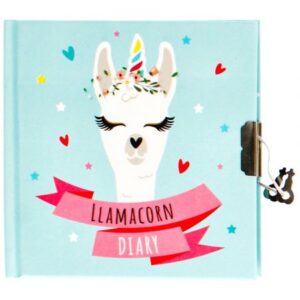 DIARY WITH LOCK 13,5X13,5CM LLAMACORN