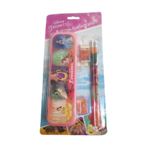 Case set with pencils, eraser and Princess sharpener