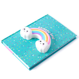SQUISHY RAINBOW A5 NOTEBOOK HF