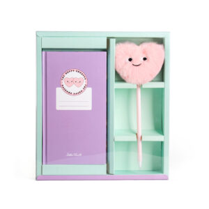 Helio Ferretti Purple Notebook And Pen Happy Unhappy