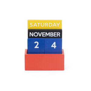 SMALL MULTICOLOR WOODEN CALENDAR HF