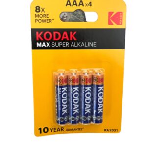 Batteries Kodak Extra Alkaline AAA 4pcs set in blister Card