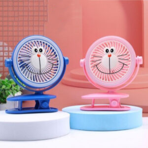 Fan with monkey face in two colors