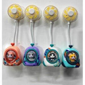 Fan with an animal in different colors