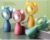 Small electric fan with little ears in 4 colors 5.4*62*13cm.