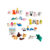 Puzzle eraser, 4 x 2 cm, 6 series, 4 pcs. in poly bag with headercard, 24/display