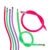 Flexible Pencils, ca. 32 cm, 4 colours ass., 4 pcs. on blister card