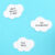 Sticky Notes, Cloud, 3 size ass., in polybag with header card