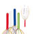 Metal headmassager, Colours, with 12 massaging arms, ca. 25 cm, 4 colours ass., in plastic tube