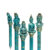 Polyresin pen, Thai Buddha, ca. 16 cm