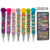 Multi coloured writing pen with Pom Pom, ca. 7,5 cm