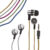IN EAR headphones, with ca.1,20 m cable, 5 colours ass., in blister packaging for hanging