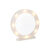 White round plastic mirror with 8 warm white LED, 25, 5 x 24, 5 cm