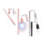 Pen with bulb & white LED (inlc. batteries) ca. 17,5 cm