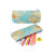Plastic pouch, worldmap, with zipper,  21 x 9,5 cm