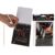 Spiral bound notepad, scratch paper, Colourful, ca. 14, 5 x 10 cm, plastic pencil , with 10 pages