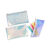 Holographic pouch, hearts & glitter, with Zipper, approx. 18, 5 x 10, 5 cm