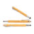Pen with touchscreen stylus, ca. 15 cm, bamboo