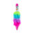 Pen, Plush Rainbow, with 6 coloured cartridges, ca. 14 cm, in plastic box, 24/display