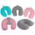 Neck cushion with micro pellet filling, 28 x 28 cm, 93 % Polyester & 7 % Elastane, 3 colours