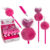 Pen, Glitter Heart Pom Pom, approx. 25 cm, 20 pcs. per display