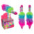 Pen, Plush Rainbow with 6 coloured cartridges, ca. 14 cm, in plastic box, 24 pcs. per display