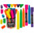 Jumbo highlighter, Neon, 19,5 cm, 6 colours ass., 12 pcs. in PET-Drum