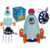 Flying Space Rocket Lawn Sprinkler, 33 cm. in gift box