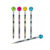 Xtreme Soccer Pencil And
Eraser, 4 Assorted