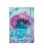 A5 hardcover notebook with lines and elastic closure Friends Purple Tie Dye