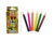 COL PENCILS 6PCS SHORT WILD ANIMALS PCS 9X4.5X1CM
