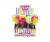 BALLPEN RAINBOW FLUFFY BALL BOX 16 PCS 24CM