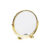 Miss Etoile Round Mirror Stand, Gold, 18,5×18,5 cm.